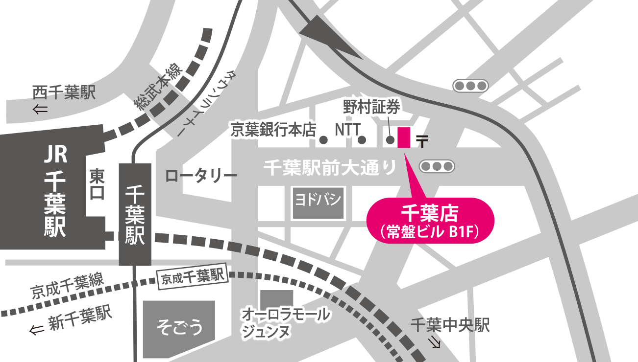 船橋教室の地図